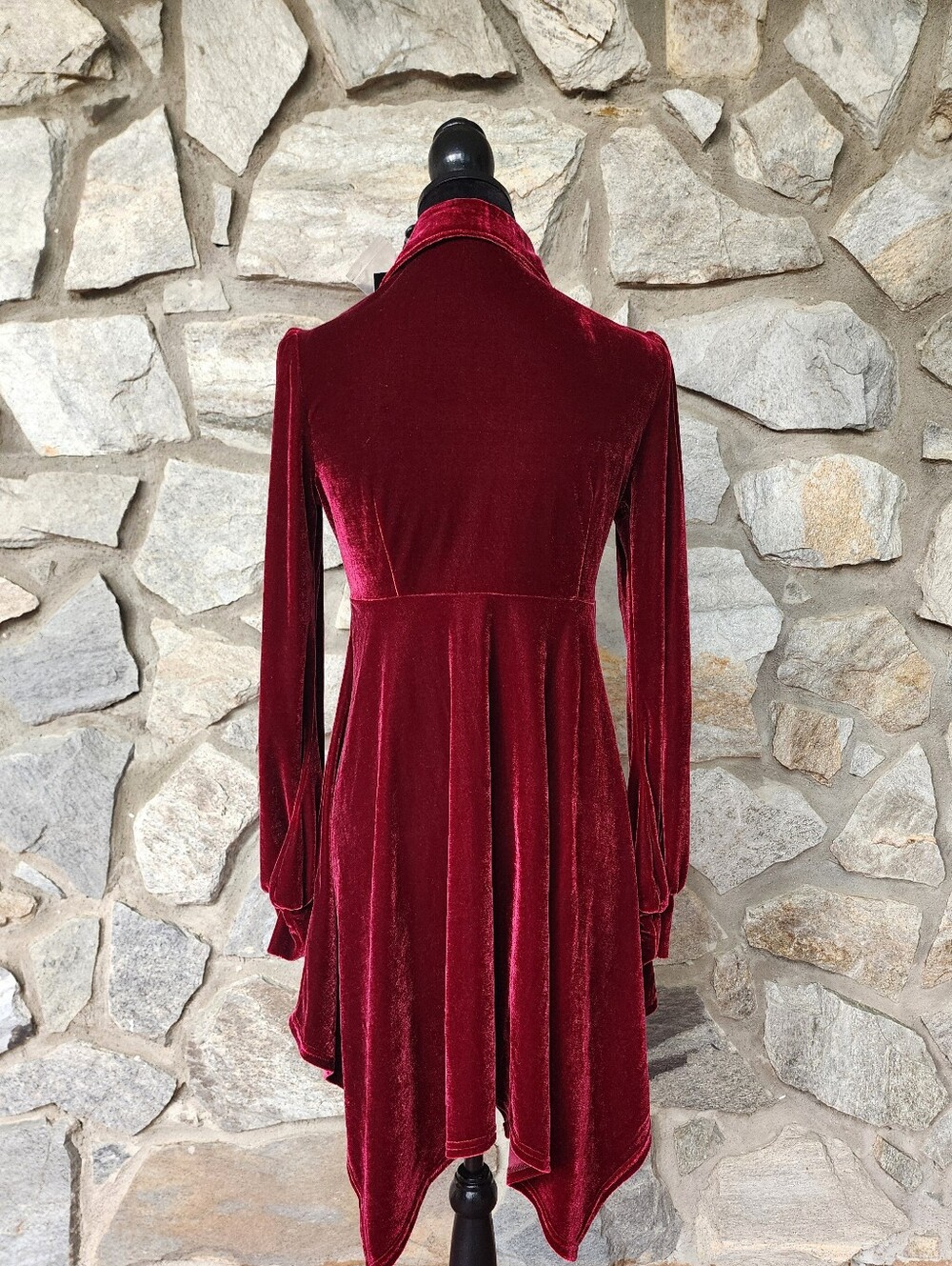 NWT Killstar Nymyra Velvet Cameo Dress Red Velvet - Picture 4 of 8